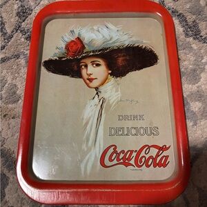 Hamilton King 1909 Coca Cola Girl Serving Tray from 1971